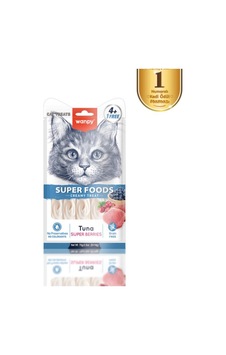 Wanpy Superfood Ton Balıklı, Yaban Mersini & Kızılcıklı Krema Kedi Ödülü 5 14 Gr Wanpy Superfood Ton Balıklı, Yaban Mersini & Kızılcıklı Krema Kedi Ödülü 5 14 Gr