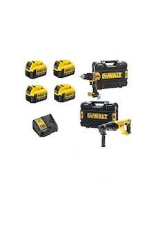 Dch133 Şarjlı 2.6j Kırıcı Delici+dcd805 Darbeli Vidalama+4x4ah Akü+1xdolum Cihazı - 568516594