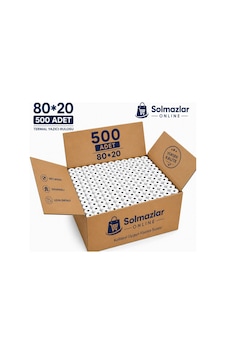 500 Adet 80x20 Termal Kağıt Rulosu Pos Yazarkasa Fiş Rulosu Solmazlar Online 500 Adet 80x20 Termal Kağıt Rulosu Pos Yazarkasa Fiş Rulosu Solmazlar Online