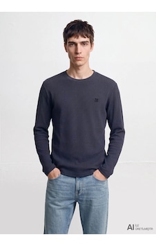 Mavi Basic Lacivert Erkek Uzun Kollu T-shirt M065755-70759