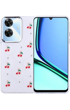 Realme Note 60 Kılıf Airbag Tasarımlı Simli Şeffaf Zore Kutup Kapak Kiraz Realme Note 60 Kılıf Airbag Tasarımlı Simli Şeffaf Zore Kutup Kapak Kiraz