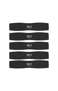 Gymo Pro Series Çantalı Direnç Bandı Fitness Pilates Esnetme Lastiği 5'li Set Silikon Siyah Gymo Pro Series Çantalı Direnç Bandı Fitness Pilates Esnetme Lastiği 5'li Set Silikon Siyah