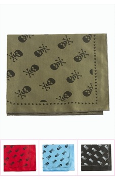 Kuru Kafa Desenli Keten Bandana 50 50 Kuru Kafa Desenli Keten Bandana 50 50
