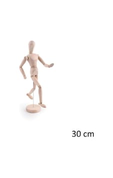 Ahşap Model Mankeni İnsan Figürü 30 Cm. Karışık, Çok Renkli