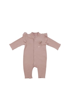 Bebegen Kız Bebek Pudra Omuzları Fırfırlı Çiçek Nakışlı Çıtçıtlı Tulum Çok Renkli Bebegen Kız Bebek Pudra Omuzları Fırfırlı Çiçek Nakışlı Çıtçıtlı Tulum Çok Renkli