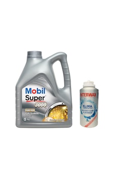 Mobil Super 3000 X1 5W-40 Motor Yağı 4 L + İnterwax Klima Temizleyici Mobil Super 3000 X1 5W-40 Motor Yağı 4 L + İnterwax Klima Temizleyici