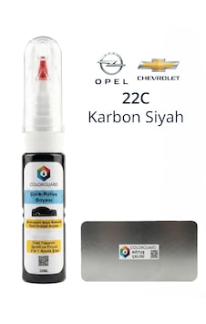 Colorguard Opel Chevrolet 22c Karbon Siyah İğneli Ve Fırçalı Özel Tasarım Şişe Rötuş Boyası Ve Profesyonel Rötuş Çeliği Seti Colorguard Opel Chevrolet 22c Karbon Siyah İğneli Ve Fırçalı Özel Tasarım Şişe Rötuş Boyası Ve Profesyonel Rötuş Çeliği Seti