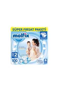 Molfix Bebek Bezi 2 Numara Mini Süper Fırsat Paketi 100 Adet