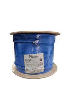 Nexans Nex1611tb5, Mavi, Cat6, 500m, 23awg 0,58mm , Utp, %100 Bakır, Lszh Halogen Free, Makara, Kablo Tek Renk Nexans Nex1611tb5, Mavi, Cat6, 500m, 23awg 0,58mm , Utp, %100 Bakır, Lszh Halogen Free, Makara, Kablo Tek Renk