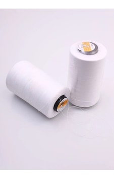 Makine Polyester Beyaz Dikiş Ipliği 1 Adet Makine Polyester Beyaz Dikiş Ipliği 1 Adet