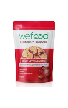 4 Adet Wefood Glutensiz Granola Badem&kırmızı Meyve 250 G 4 Adet Wefood Glutensiz Granola Badem&kırmızı Meyve 250 G