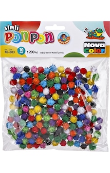 Nova Color Ponpon Simli 10 Mm Nc-883 Nova Color Ponpon Simli 10 Mm Nc-883
