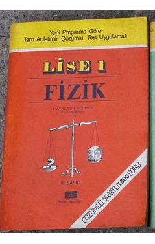Fizik Lise 1 Konu Soru 2000 Yılı Öncesi Basım Hayrettin Sönmez