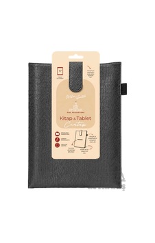 Yeni Nesil Kitap Ve Tablet Çantası - Özel Deri Dokulu Antrasit Ephesus Yayınları