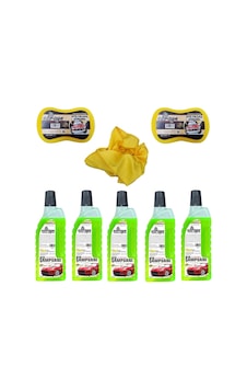 Ebrayn 5 Adet 1 Litre Şampuan 2 Adet Sünger 1 Adet Microfiber Bez