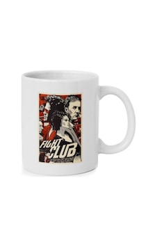 Fight Club Tasarımlı Kupa Bardak Beyaz