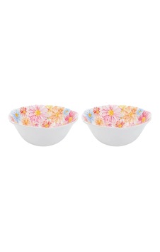 Lucky Art Florısta Melamın 18cm 2'li Salata Kase Seti Lucky Art Florısta Melamın 18cm 2'li Salata Kase Seti