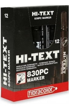 Hi-Text 830Pc Marker Siyah 12 Li Kutu Kesik Uç Hi-Text 830Pc Marker Siyah 12 Li Kutu Kesik Uç