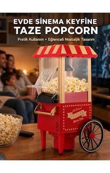 Mey İthalat Yağsız Popcorn Makinesi Sıcak Hava İle Hızlı Patlatma Mey İthalat Yağsız Popcorn Makinesi Sıcak Hava İle Hızlı Patlatma