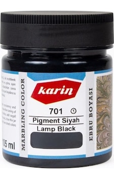 Karin Ezilmiş Ebru Boyası 105Ml 701 Pigment Siyah