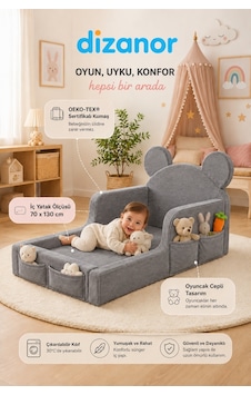 Luxury Tedyy Baza Ve Başlıklı Montessori Full Sünger Yatak Seti Gri Luxury Tedyy Baza Ve Başlıklı Montessori Full Sünger Yatak Seti Gri