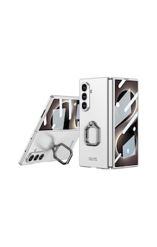 Galaxy Uyumlu Z Fold 8 Ultra Kılıf Kıpta Flip Ring Kamera Korumalı Kılıf Gümüş Galaxy Uyumlu Z Fold 8 Ultra Kılıf Kıpta Flip Ring Kamera Korumalı Kılıf Gümüş