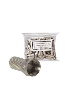Ayt F Konnektör Rg6-u4 18mm Geniş 100 Adet-uj-2005 18 Mm Uydu Anten Konnektörü Ayt F Konnektör Rg6-u4 18mm Geniş 100 Adet-uj-2005 18 Mm Uydu Anten Konnektörü