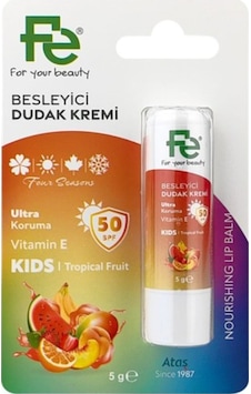 Fe Kids Meyveli Besleyici Dudak Bakım Kremi SPF30 5 G
