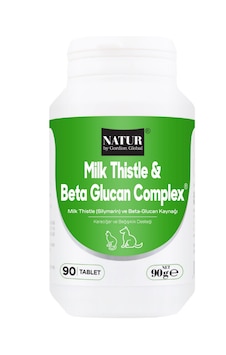 Natur Milk Thistle Beta Glucan Complex Kedi Köpek Vitamini 90 Tab Natur Milk Thistle Beta Glucan Complex Kedi Köpek Vitamini 90 Tab