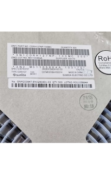 Cdrh127np-100mc 10uh 5.4a 12x12x8 Sumıda Smd Bobin 9 Adet Cdrh127np-100mc 10uh 5.4a 12x12x8 Sumıda Smd Bobin 9 Adet