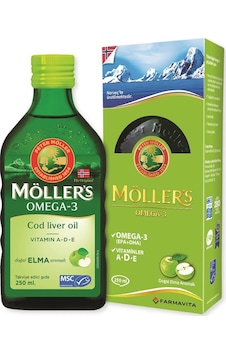Möller's Omega 3 Elma Aromalı Balık Yağı Şurubu 250 Ml