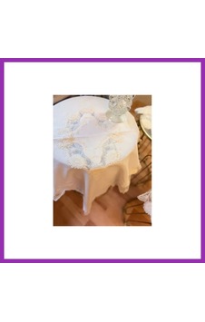 Bezos Flowers Model Krem 5 Parça Keten Dantelli Masa Örtüsü Runner Seti Bty Bezos Flowers Model Krem 5 Parça Keten Dantelli Masa Örtüsü Runner Seti Bty