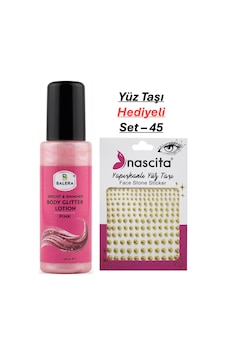 Vücut Losyonu Pembe Simli 125 Ml & Yüz Taşı Hediyeli-45 Vücut Losyonu Pembe Simli 125 Ml & Yüz Taşı Hediyeli-45