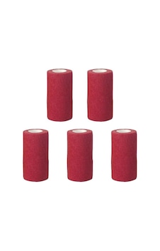 Sayberk Kendinden Yapışkanlı Bandaj Kırmızı 10 CM x 4.5 M 5'li Sayberk Kendinden Yapışkanlı Bandaj Kırmızı 10 CM x 4.5 M 5'li