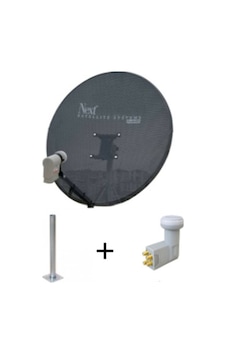 80 Cm Delikli 0,6 Mm. Gri Renk Ofset Çanak Anten +... 4'lü Lnb...+ 45 Cm Montaj Borusu 80 Cm Delikli 0,6 Mm. Gri Renk Ofset Çanak Anten +... 4'lü Lnb...+ 45 Cm Montaj Borusu
