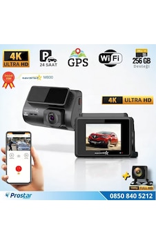M800 Wifi + Gps 4k Çift Kameralı 170 Geniş Açı Lens Gece Görüşl M800 Wifi + Gps 4k Çift Kameralı 170 Geniş Açı Lens Gece Görüşl