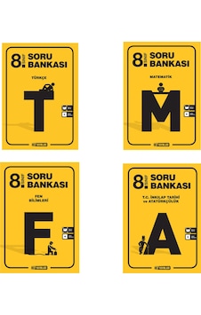 HIZ YAYINLARI 8.SINIF SET TÜRKÇE MATEMATİK FEN VE T.C. İNKILAP TARİHİ SORU BANKASI HIZ YAYINLARI 8.SINIF SET TÜRKÇE MATEMATİK FEN VE T.C. İNKILAP TARİHİ SORU BANKASI
