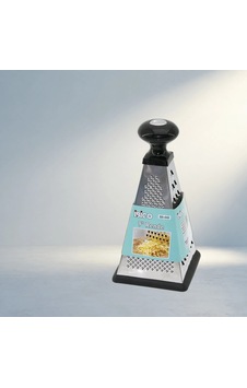 Üçgen Model Metal Rende Silikon Tabanlı Mutfak Aletleri 002 Kırmızı