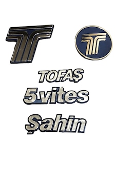 Fiat Tofaş Şahin Yazı 5 Vites Mavi Tofaş Ön Arka Panjur Arma Takı Fiat Tofaş Şahin Yazı 5 Vites Mavi Tofaş Ön Arka Panjur Arma Takı