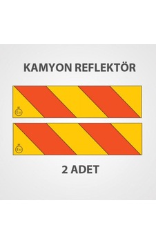 Kamyon Arkası İşaret Reflektörü Metal Saç Malzeme Çapraz Kamyon Arkası İşaret Reflektörü Metal Saç Malzeme Çapraz