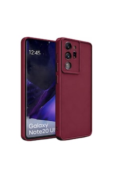 Samsung Galaxy Note 20 Ultra Uyumlu Kamera Çıkıntılı Mat Silikon Telefon Kılıfı Bordo Samsung Galaxy Note 20 Ultra Uyumlu Kamera Çıkıntılı Mat Silikon Telefon Kılıfı Bordo