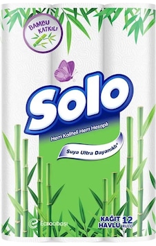 Solo Bambu Havlu 12'li Solo Bambu Havlu 12'li