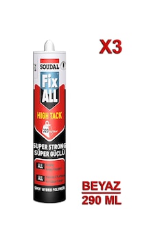 Soudal Fix All High Tack 290 Ml Beyaz 3 Adet Soudal Fix All High Tack 290 Ml Beyaz 3 Adet