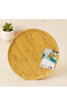 38 Cm Yuvarlak Bambu Servis Tepsisi Sunum Tahtası Acı Kahve 38 Cm Yuvarlak Bambu Servis Tepsisi Sunum Tahtası Acı Kahve