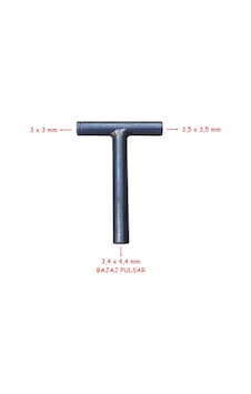 Sibop Ayar Anahtarı T Şeklinde 3-3,5-4,4 Mm Tm Pulsar Cub Scooter Sibop Ayar Anahtarı T Şeklinde 3-3,5-4,4 Mm Tm Pulsar Cub Scooter