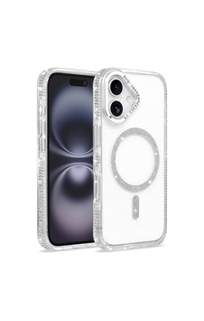 Apple iPhone Uyumlu 16 Kılıf M-safe Şarj Özellikli Zore Tera Silikon Kapak - Şeffaf Apple iPhone Uyumlu 16 Kılıf M-safe Şarj Özellikli Zore Tera Silikon Kapak - Şeffaf