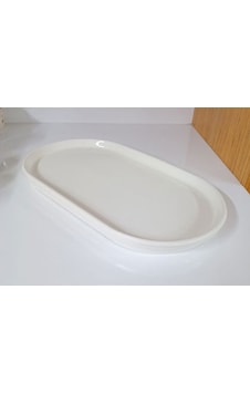 Konak Züccaciye Seramik Sunumluk Step 27x15 B.boy Beyaz Konak Züccaciye Seramik Sunumluk Step 27x15 B.boy Beyaz