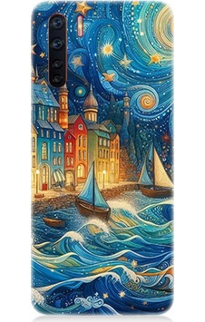 Oppo Reno 3 Uyumlu Masalsı Şehirde Geceler Desenli Silikon Kılıf Çok Renkli Oppo Reno 3 Uyumlu Masalsı Şehirde Geceler Desenli Silikon Kılıf Çok Renkli