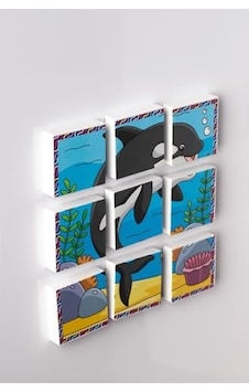 Manyetik Blok Çift Taraflı 9 Parçalı Mıknatıslı Penguen - Köpek Balığı Puzzle - 2 Görsel Yapboz Manyetik Blok Çift Taraflı 9 Parçalı Mıknatıslı Penguen - Köpek Balığı Puzzle - 2 Görsel Yapboz