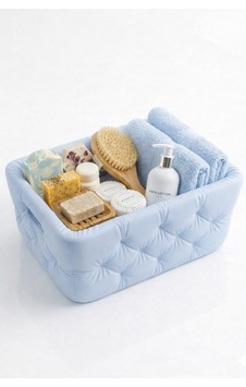 3d Baskı Pla Soft Kapitoneli Dekoratif Sepet Banyo Organizer Makyaj & Havlu Düzenleyici